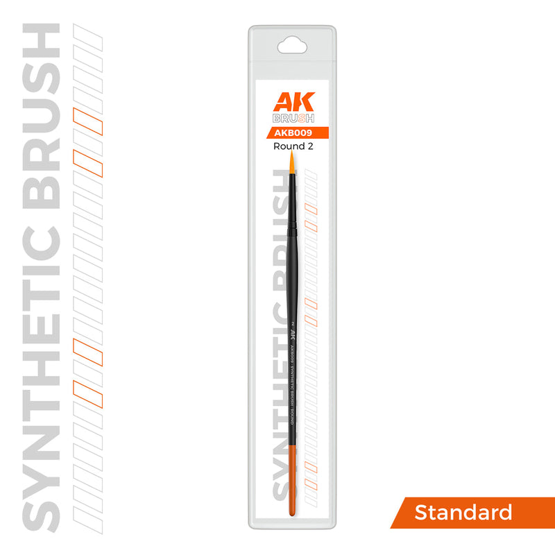 AK Interactive SYNTHETIC BRUSH - ROUND 2