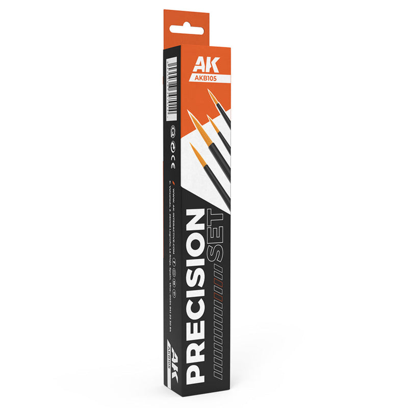 AK Interactive Precision Brushes Set (4 brushes)