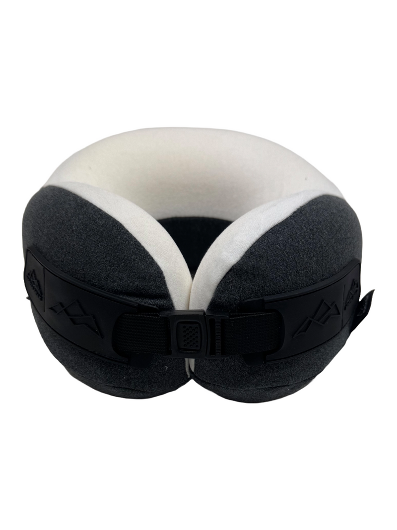 North Peak Snoozer Memory Foam Travel Pillow Grey