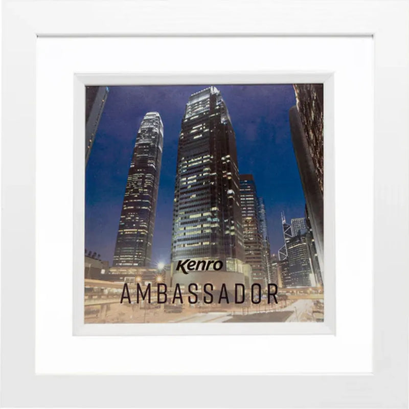 Kenro Ambassador 6x6" Photo Frame - White