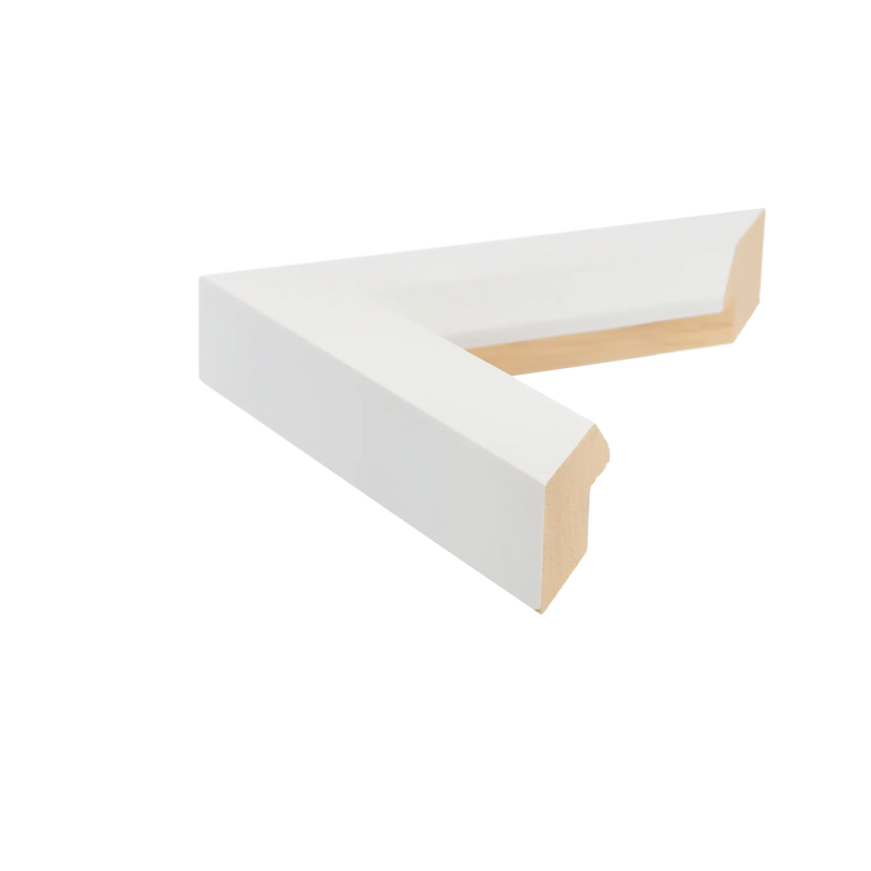 Angle II White Picture Frame, 8x8"