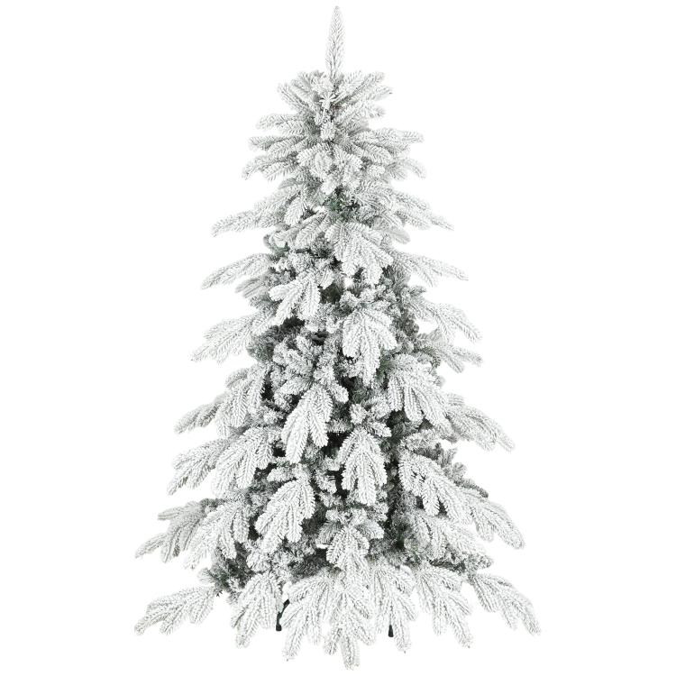 5ft Super Flocked Christmas Tree - Green/White