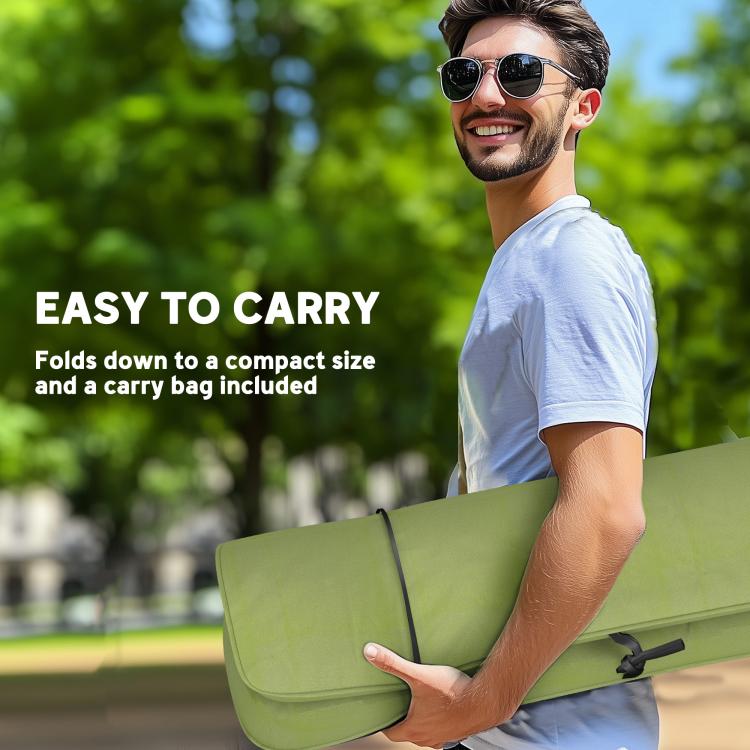 Portable Padded Camping Chair, with Bag - Green