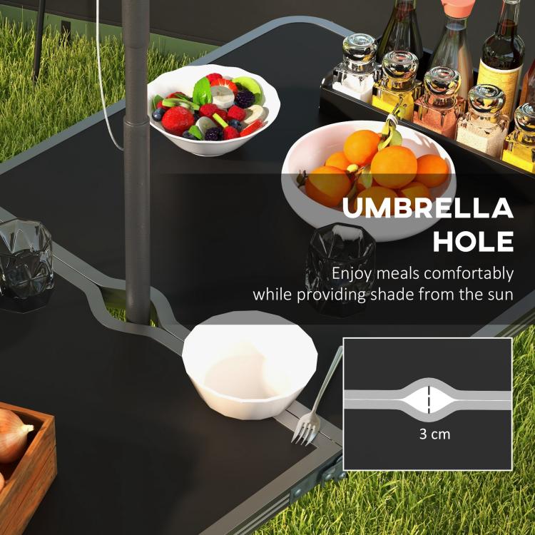 Four-Person Foldable Aluminium Picnic Set