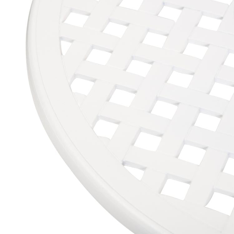 Three-Piece Elegant Aluminium Garden Set - White