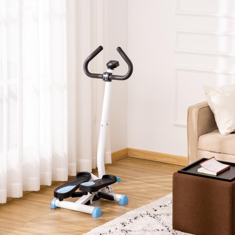 Twister Stepper, Step Machine with Adjustable Resistance, LCD Screen - Blue