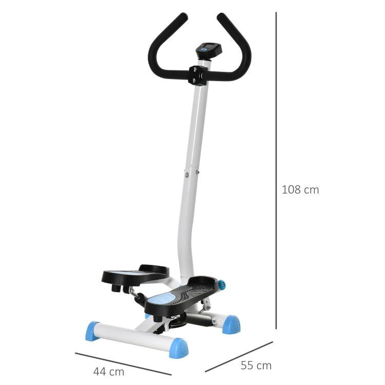 Twister Stepper, Step Machine with Adjustable Resistance, LCD Screen - Blue