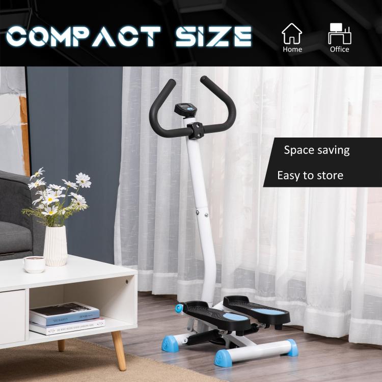 Twister Stepper, Step Machine with Adjustable Resistance, LCD Screen - Blue