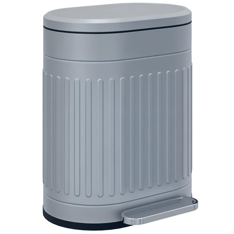 20L Metal Kitchen Bin, with Soft-Close Lid - Grey