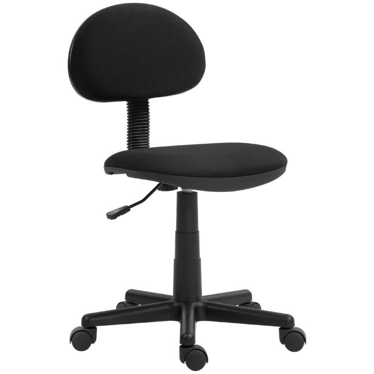 Small Armless Office Chair - Black