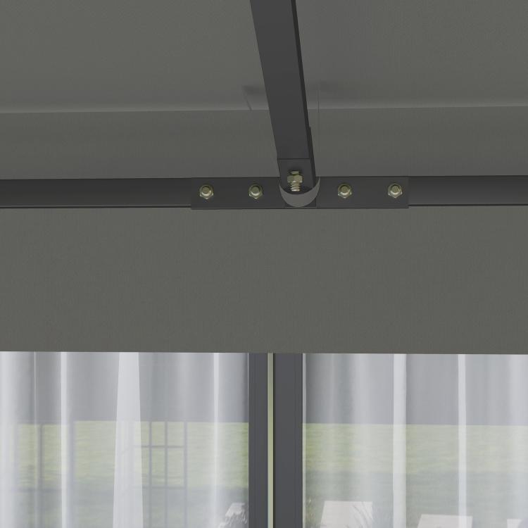 3 x 3(m) Gazebo Frame Replacement - Grey
