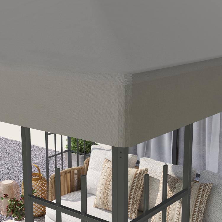 3 x 3(m) Gazebo Frame Replacement - Grey