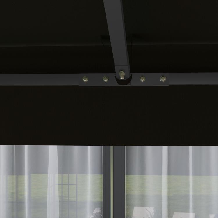 3 x 3(m) Gazebo Frame Replacement - Black