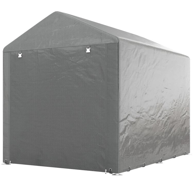 2.2 x 1.6 m Outdoor Storage Tent, with Accessories - Light Grey