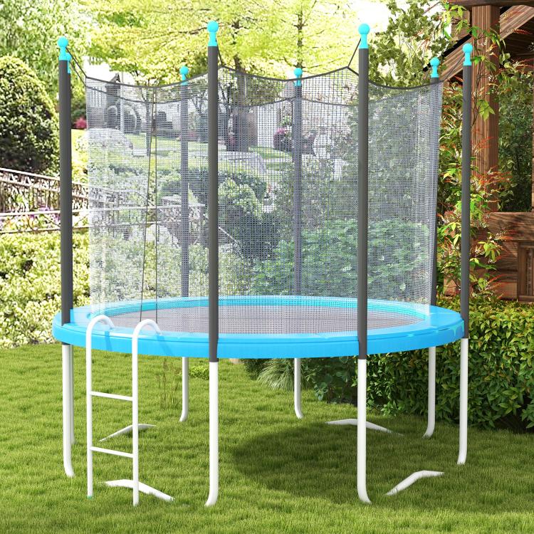 12ft Trampoline Accessories Safety Pad Φ366cm Replacement Surround Padding Thick Foam Pads Light Blue