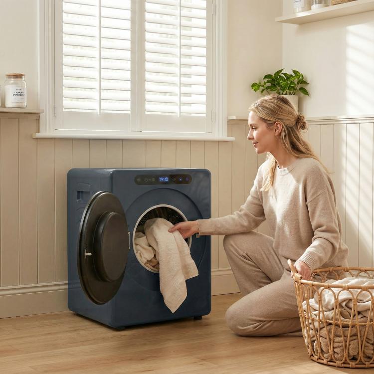 5kg Compact 40-60℃ Tumble Dryer Blue