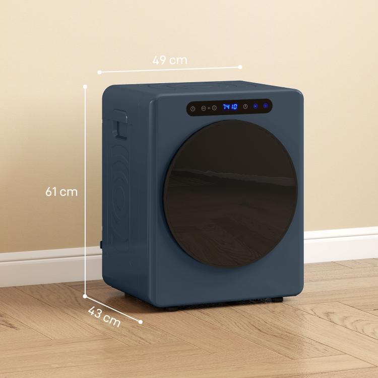 5kg Compact 40-60℃ Tumble Dryer Blue