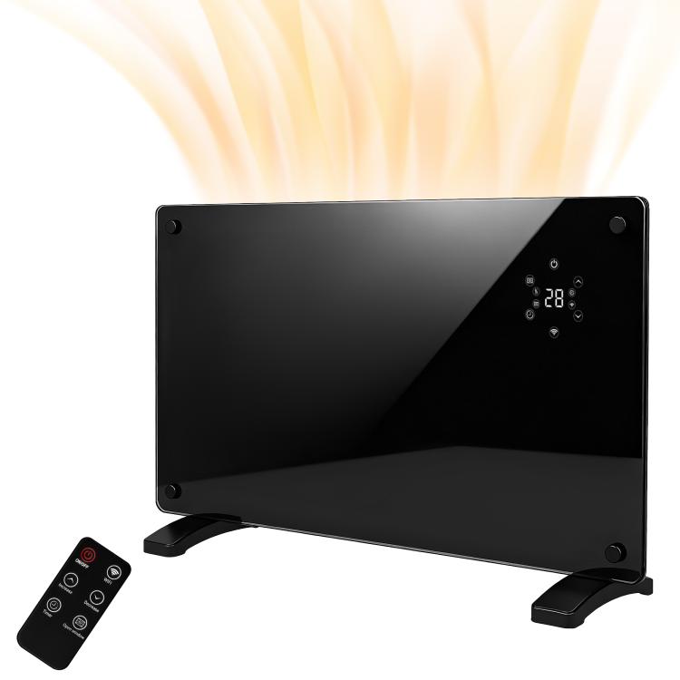 1500W 5-35℃ Smart Control Heater - Black