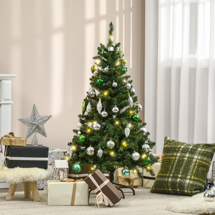 4FT Christmas Tree Warm White LED Light Holiday Home Decoration, Green