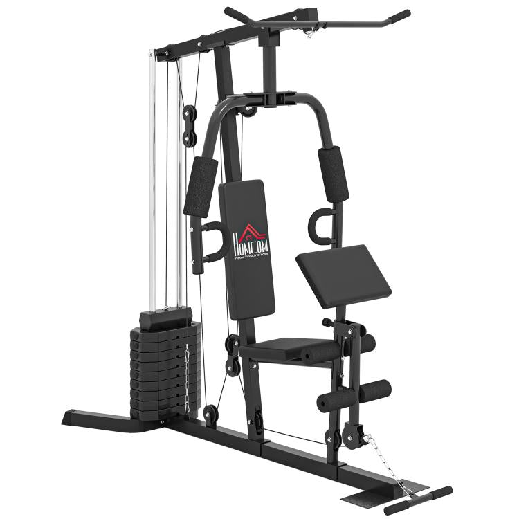 Multi-Exercise Gym Station, with 45kg Weight Stack, for Full Body Workout