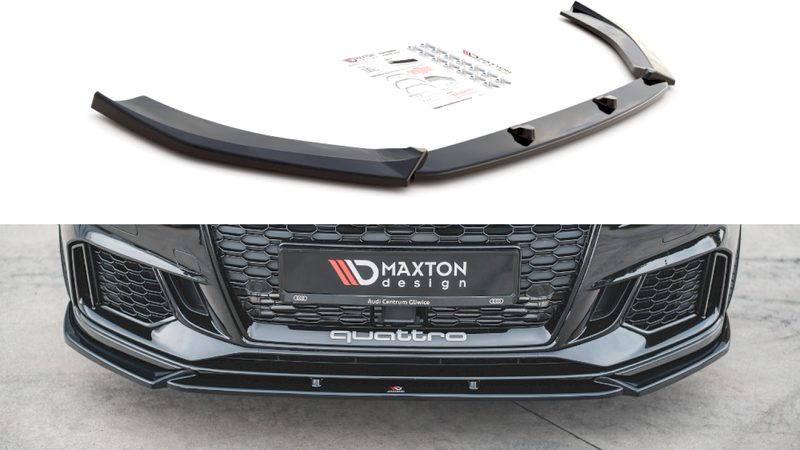 Maxton Design - FRONT SPLITTER V.4 AUDI (RS3 8V FACELIFT (2017-UP)