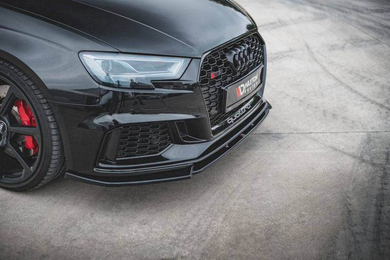 Maxton Design - FRONT SPLITTER V.4 AUDI (RS3 8V FACELIFT (2017-UP)