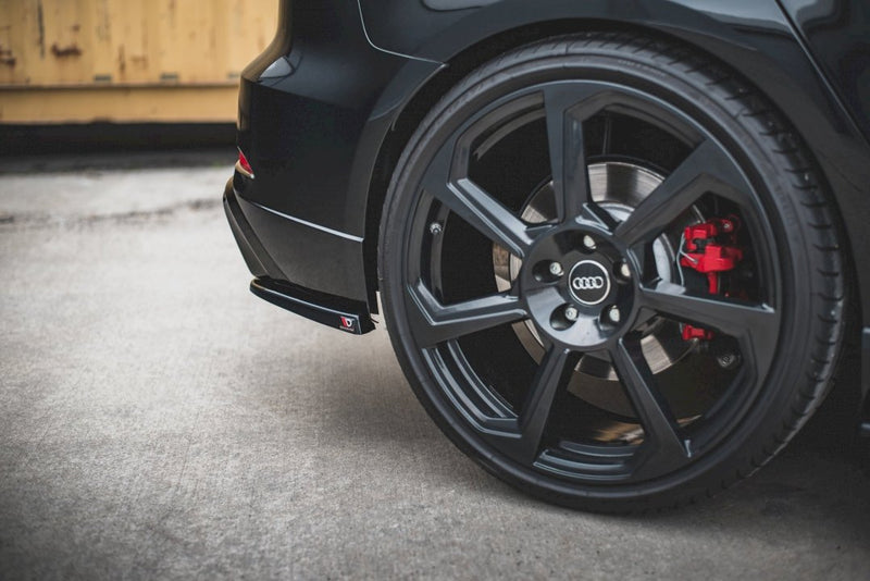 Maxton Design - REAR SIDE SPLITTERS V.2 AUDI RS3 8V SPORTBACK FACELIFT (2019-UP)