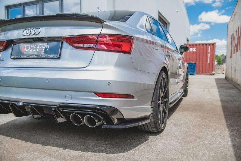 Maxton Design - REAR SIDE SPLITTERS V.2 AUDI S3 SEDAN 8V FACELIFT (2016-2020)
