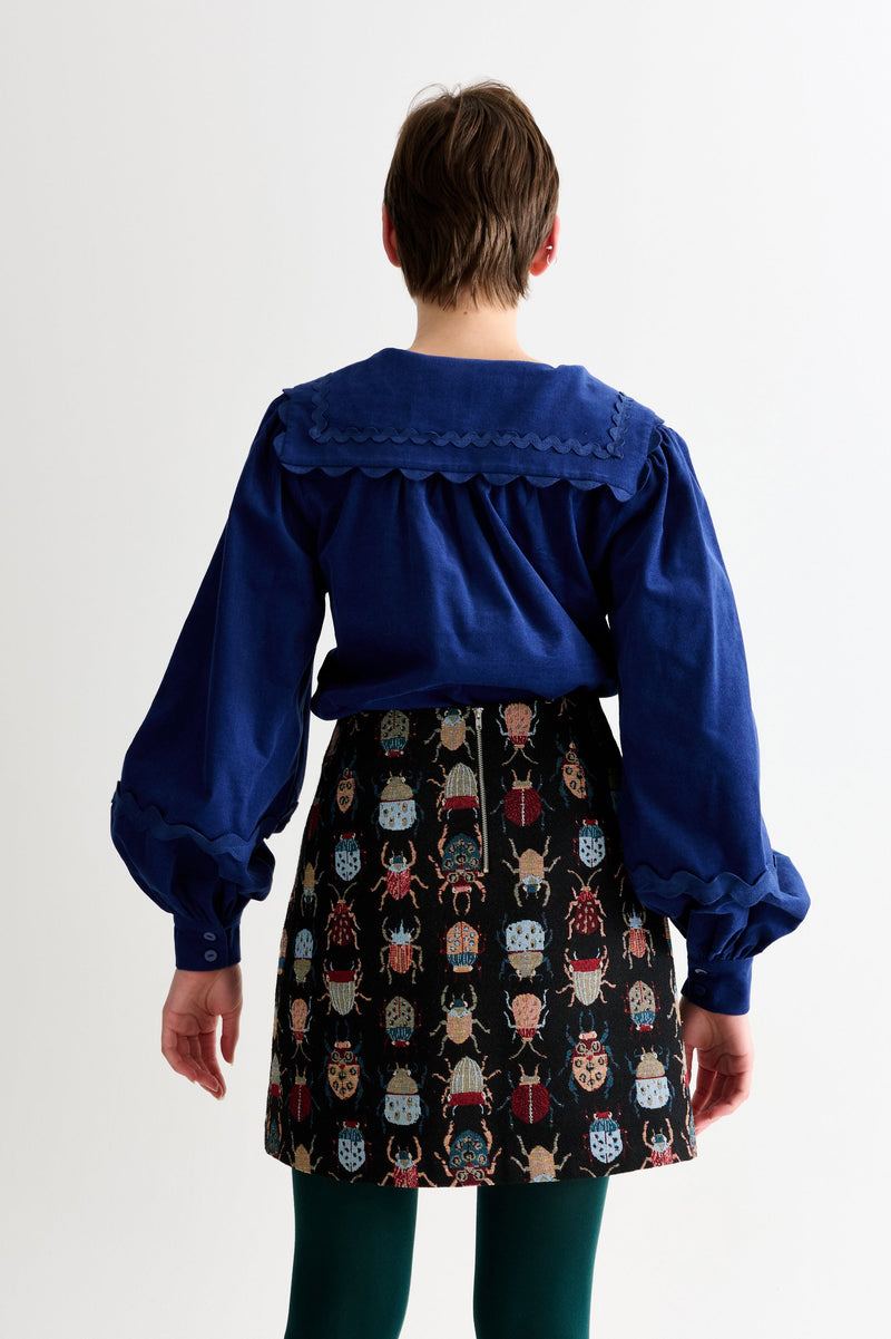 Aubin Beetlejuice Jacquard A-Line Mini Skirt