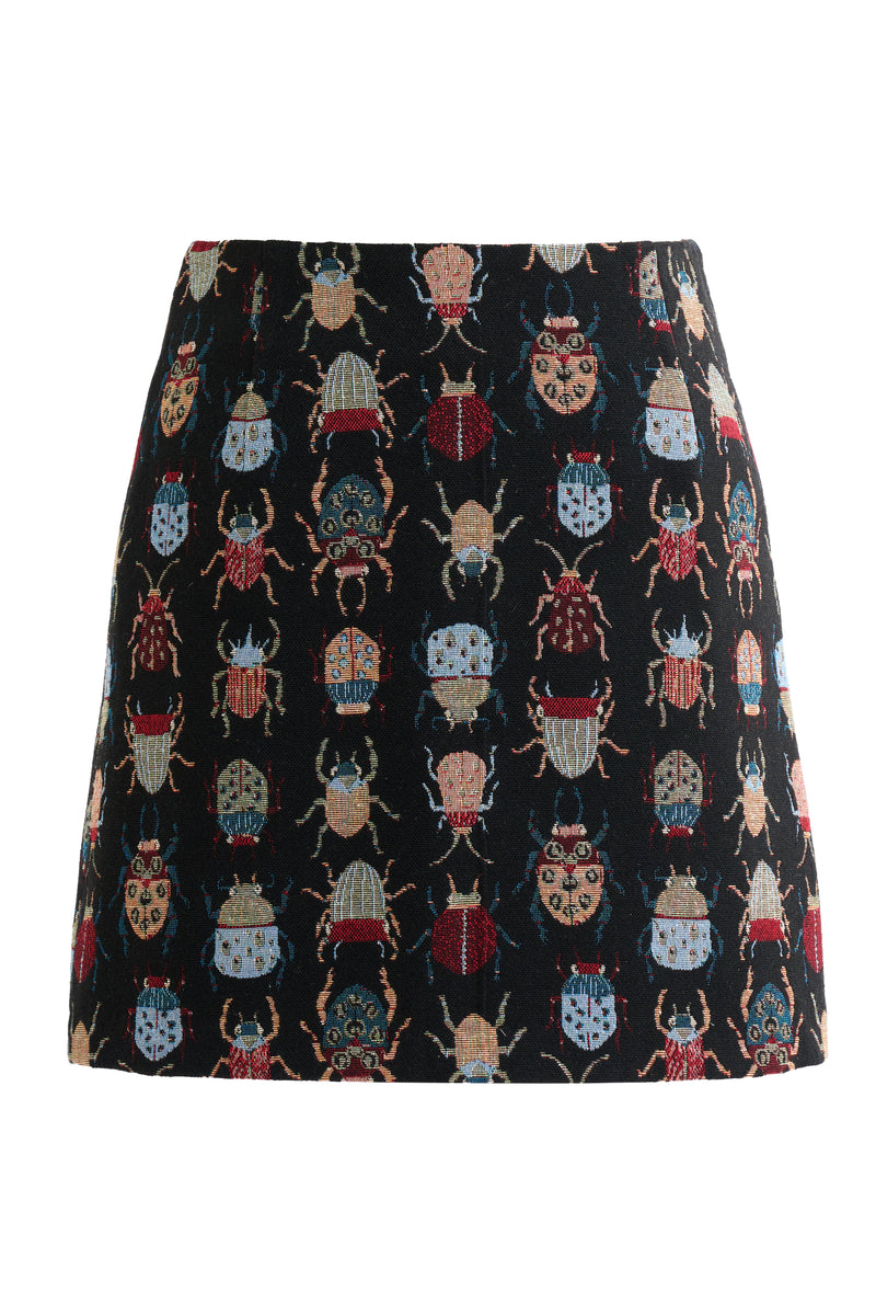 Aubin Beetlejuice Jacquard A-Line Mini Skirt
