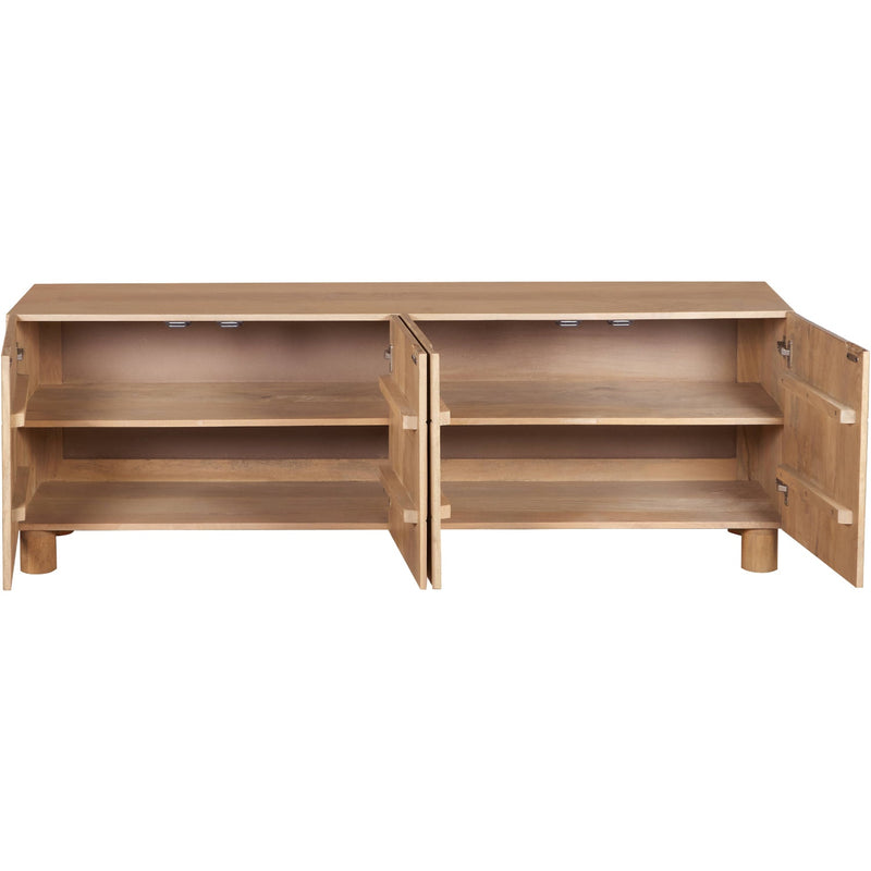 Ajmer Solid Wood Large Low Board TV Cabinet