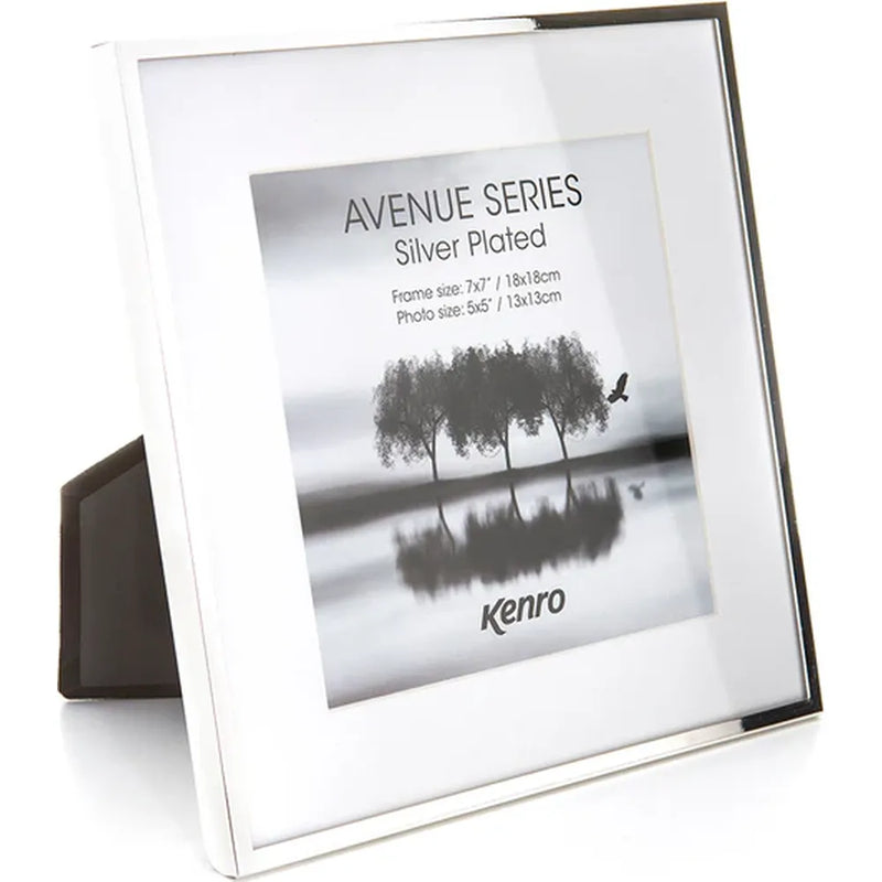 Kenro Avenue Silver Plated 3x3 Photo Frame
