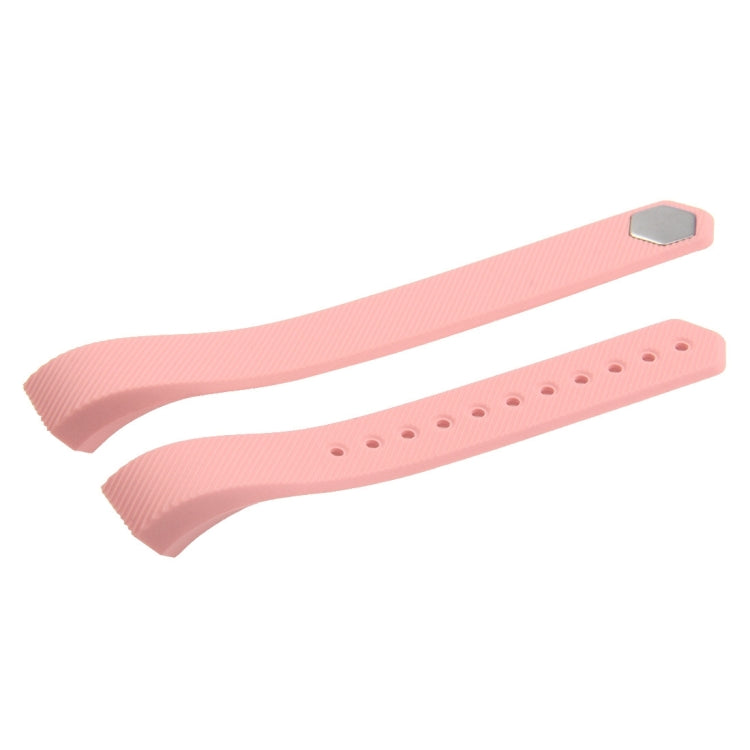 For Fitbit Alta Watch Oblique Texture Silicone Watchband, Large Size, Length: about 22cm