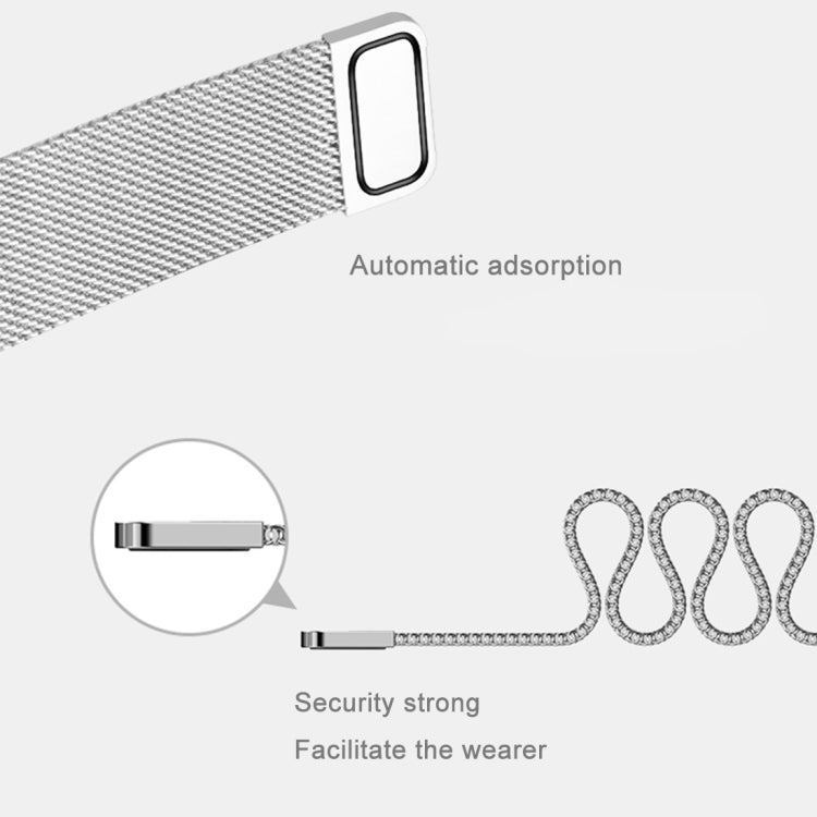 For Fitbit Blaze Watch Loop Magnetic Closure Clasp Stainless Steel Watchband