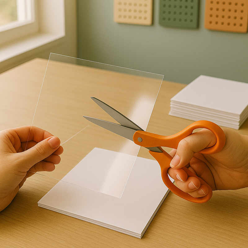20 x A6 Clear Acetate Sheets – 140 Micron Transparent Film for Aperture Cards, Crafts & OHP