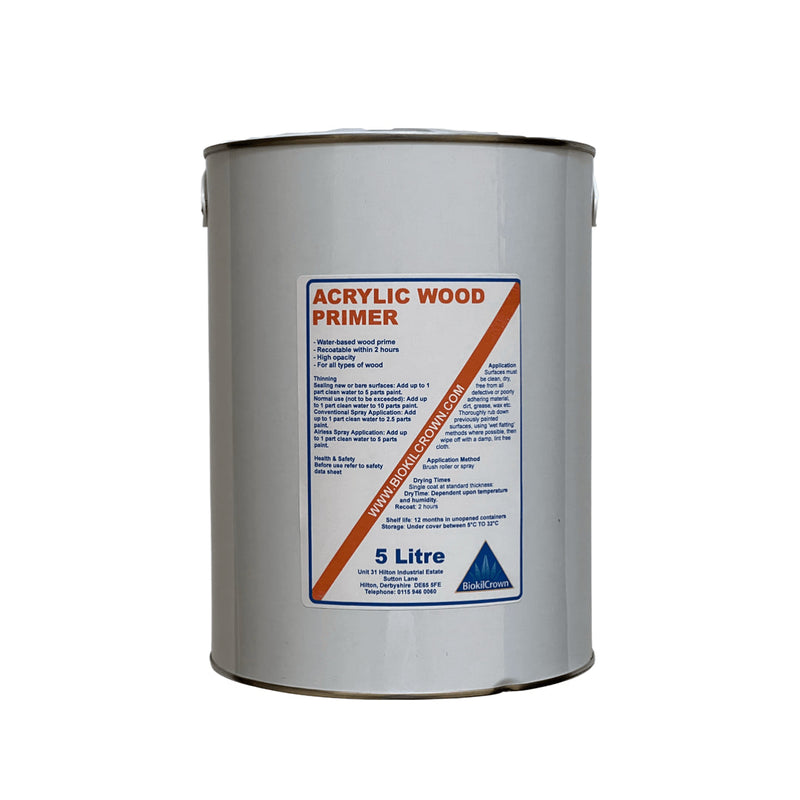 Acrylic Wood Primer - 5L / 20L - Biokil Crown