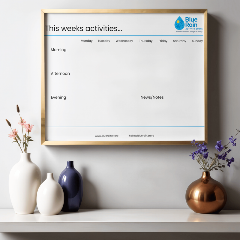 Activity Calendar Orientation Board – Daily Routine & Planning