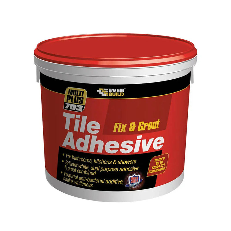 EVERBUILD® 703 Fix & Grout Tile Adhesive - Bathroom & Kitchen