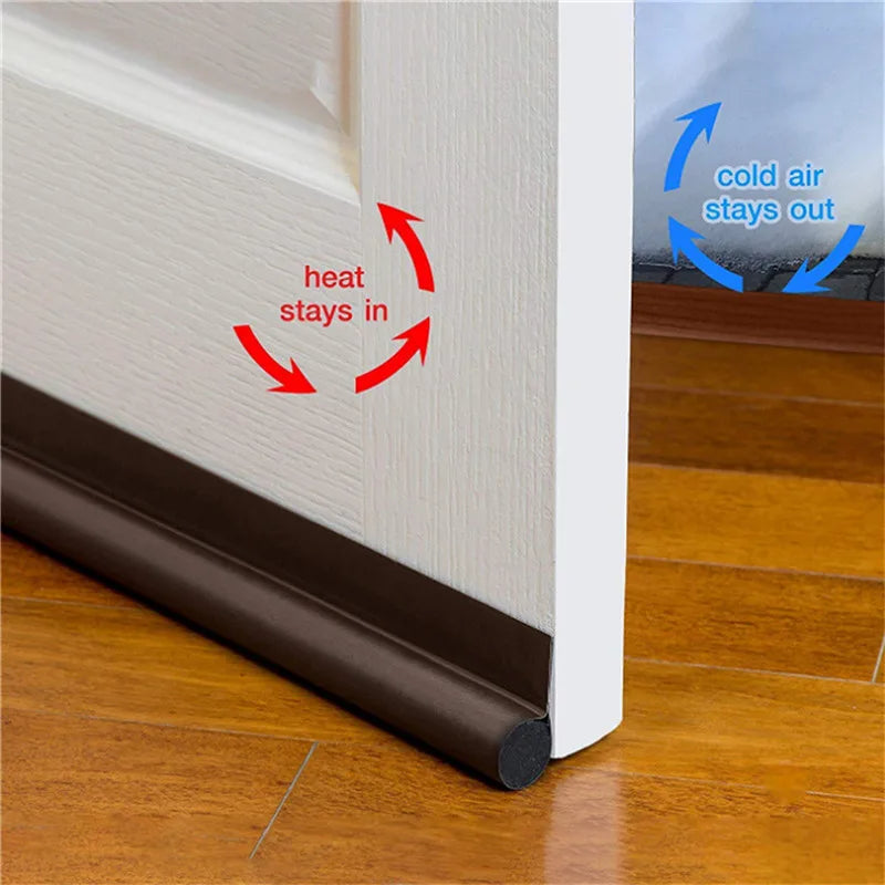 Door Draught Excluder Bottom Strip – Adjustable Thick Anti-Cold Draft Stopper