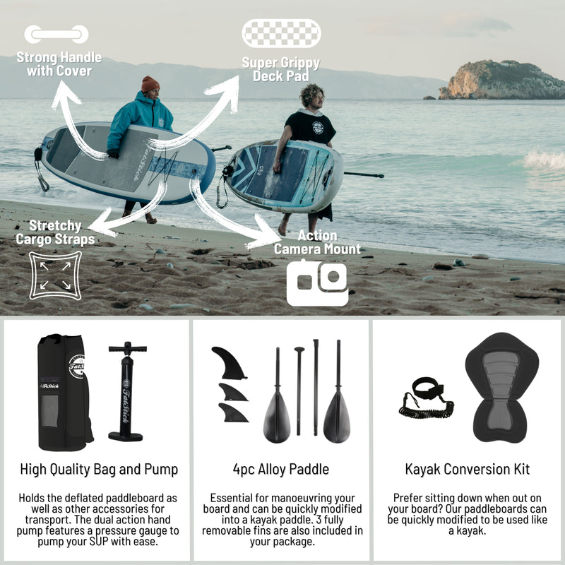 NEW 2026 AirStick 10'6 Inflatable Stand Up Paddle Board | SUP Package
