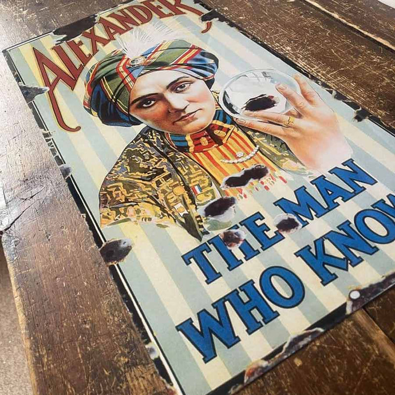 Alexander The Great Metal Sign