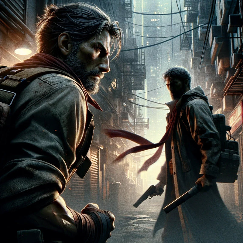 Alleyway Confrontation Canvas