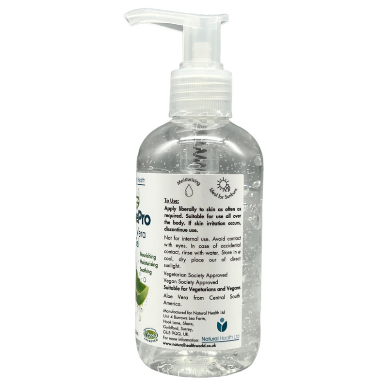 AloePro Natural Soothing Aloe Gel UK 200ml