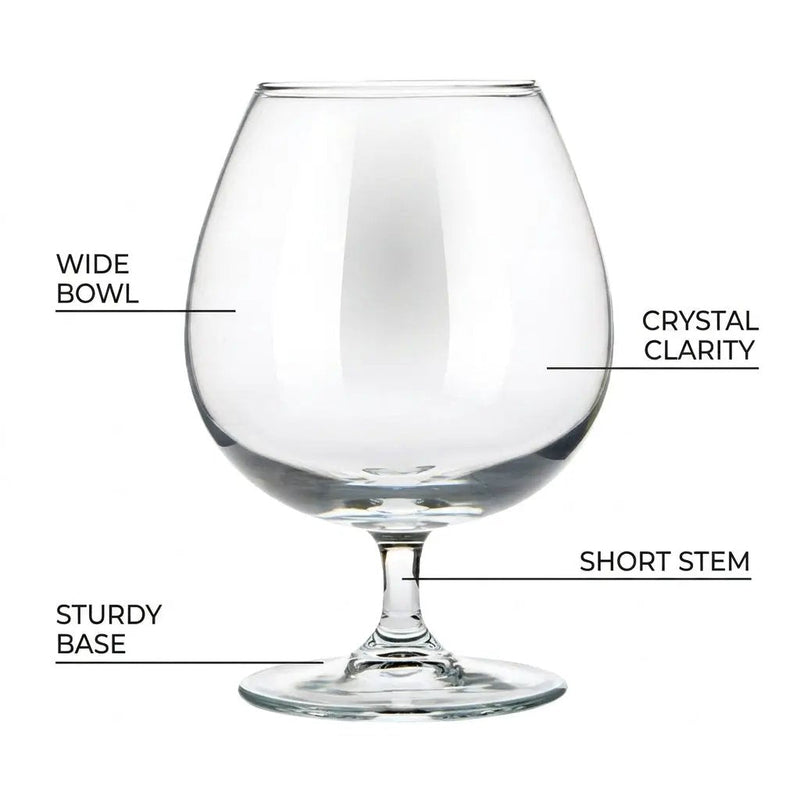 Brandy Balloon Glass - 550ml - Set of 6