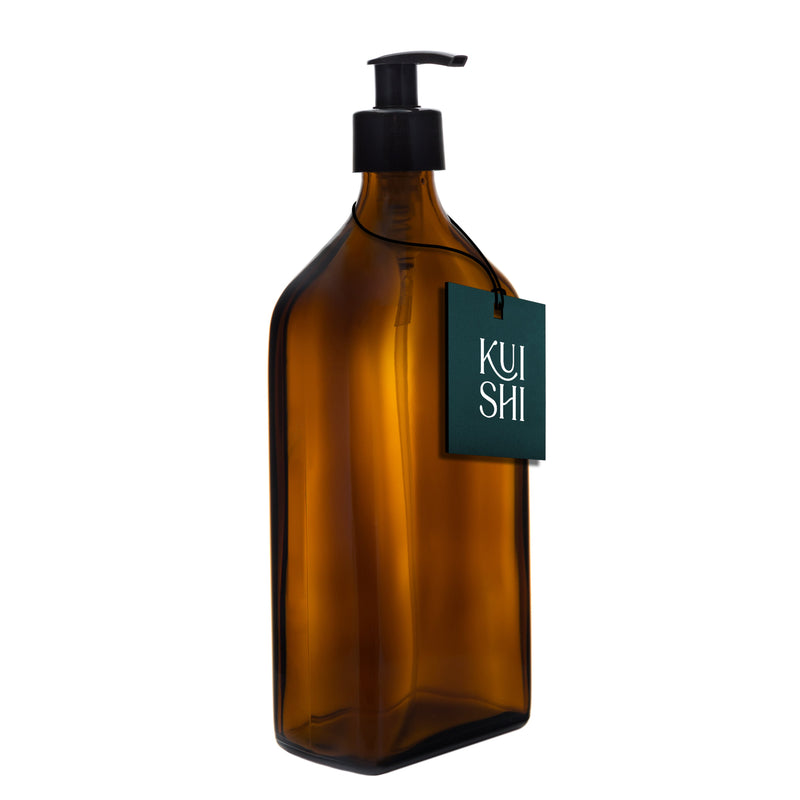 Amber Rectangle Soap Dispenser