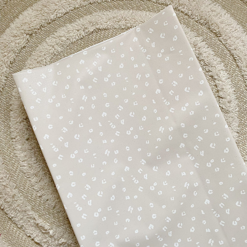 Anti-Roll Wedge Baby Changing Mat - Sand Animal Print