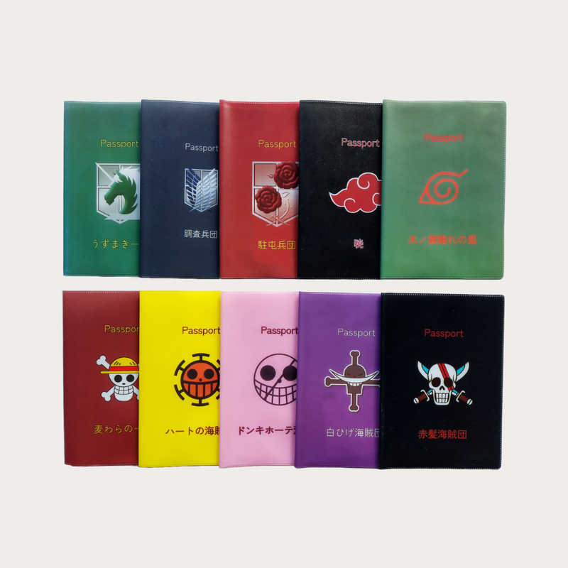 Demon Slayer Black Passport Cover