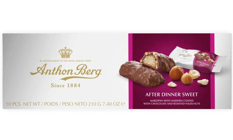 Anthon Berg After Dinner Marzipan Sweets | Madeira & Hazelnut | 210g