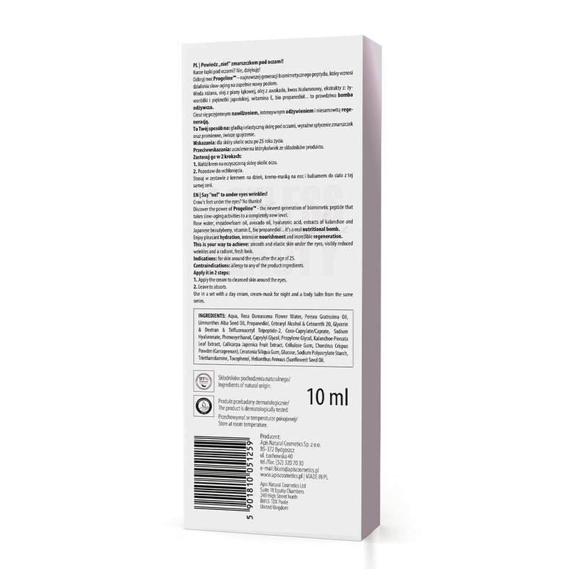 Apis Ageless Beauty Anti-Ageing Eye Cream | Progeline Biostimulating | 10 ml
