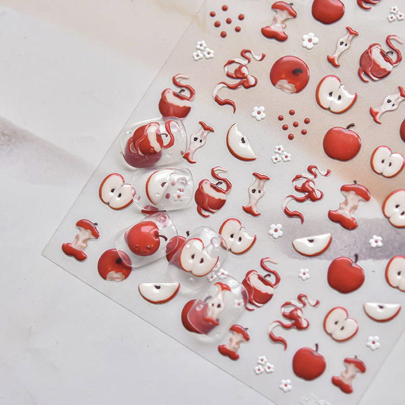 Hello Claws | Apple Jelly Nail Deco Sticker